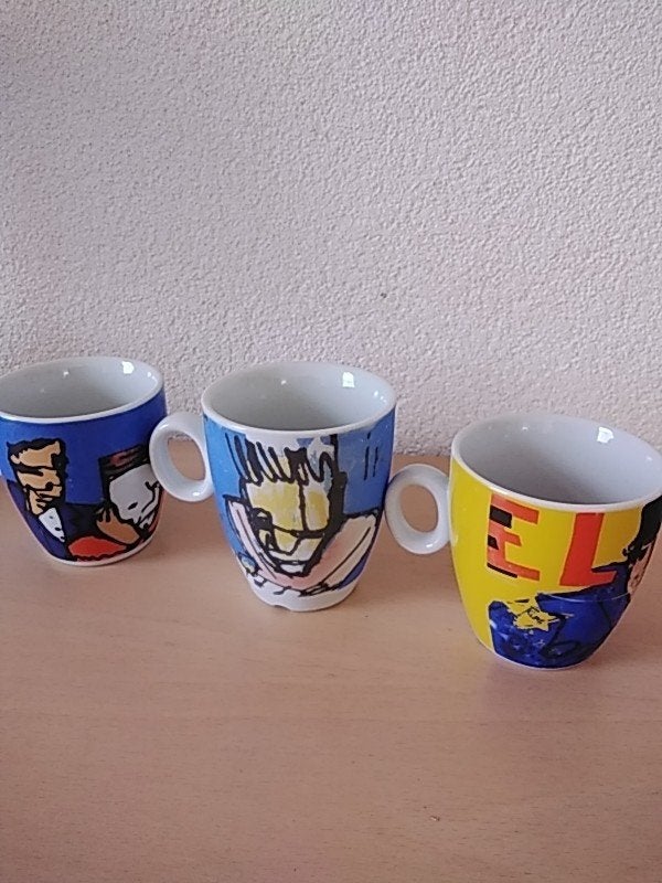 Herman Brood ,2 kopjes en 1mokje., Ophalen of Verzenden, Overige stijlen, Kop(pen) en/of Schotel(s)