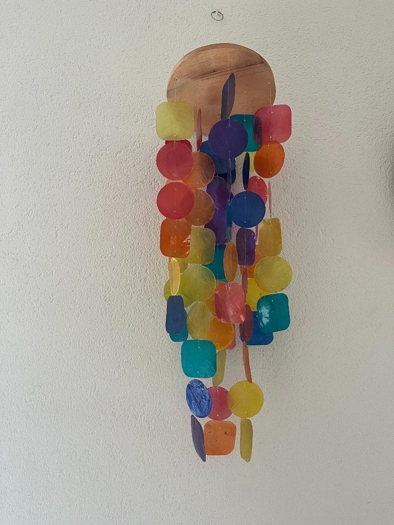 Sklum Windmobiel Capiz Schelpen Multi kleur Wind gong zee, Boho, Meerkleurig, Nieuw, Ophalen of Verzenden