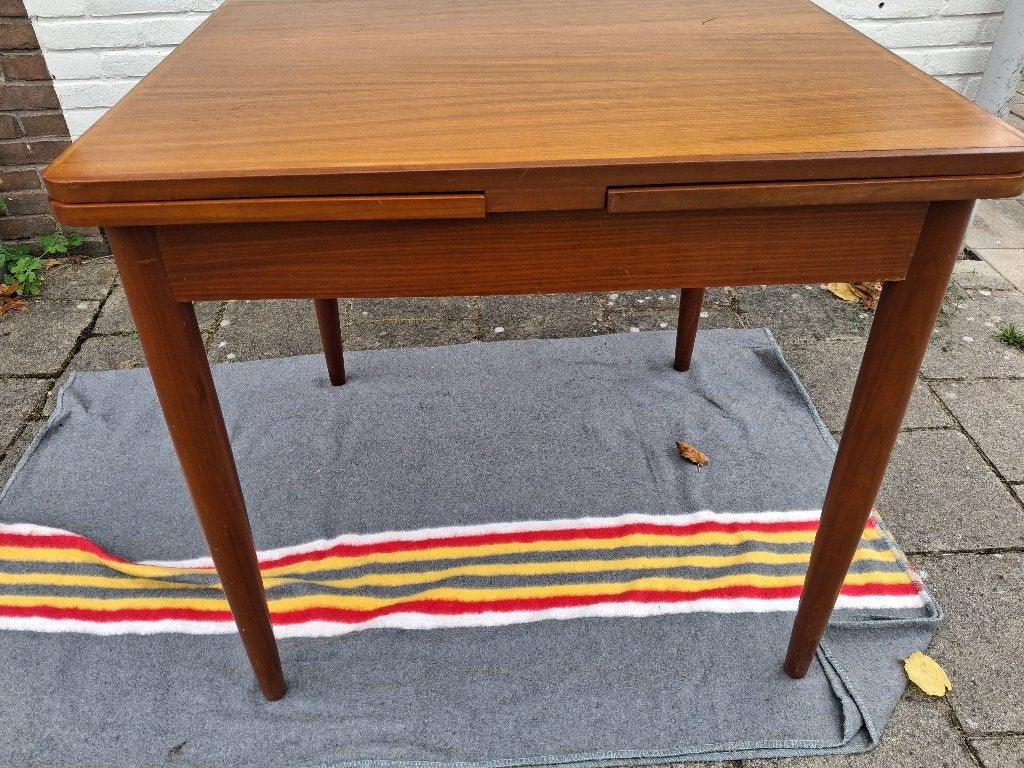 retro eettafel, Ophalen, Gebruikt, 50 tot 100 cm, Vierkant