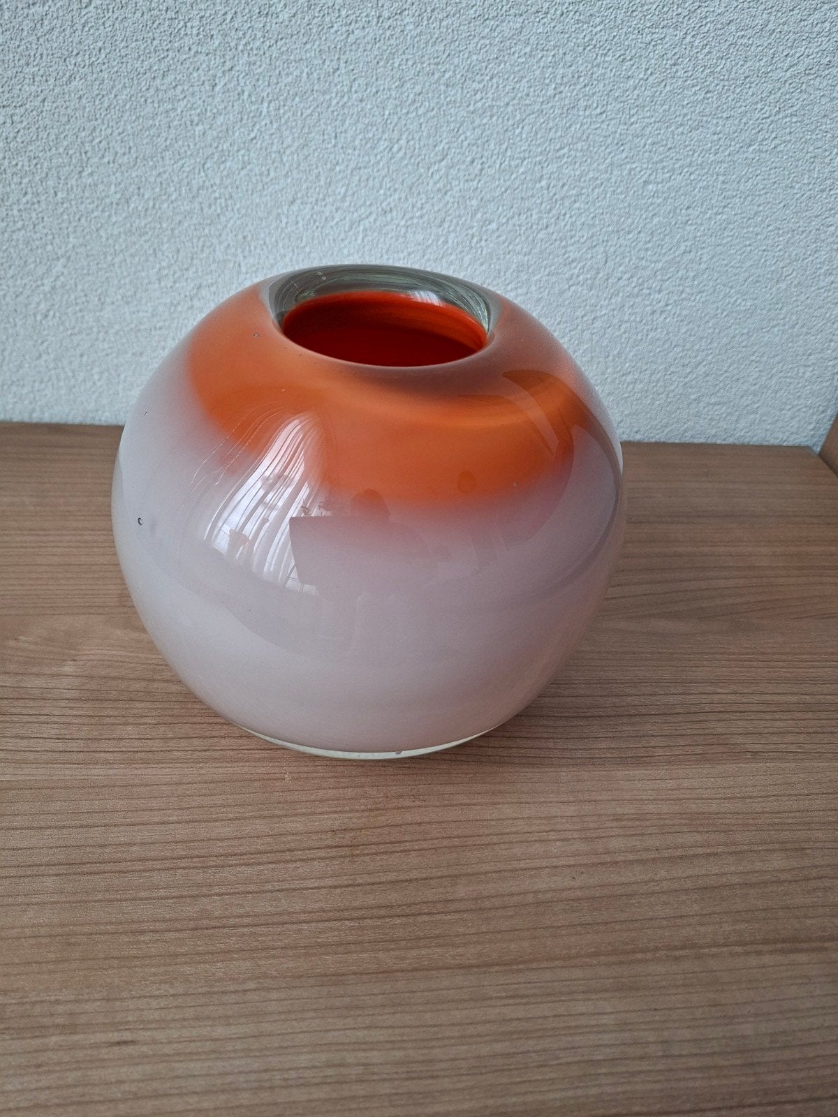 Unieke glazen bolvaas van Oliver, Glas Centrum Leerdam, Ophalen