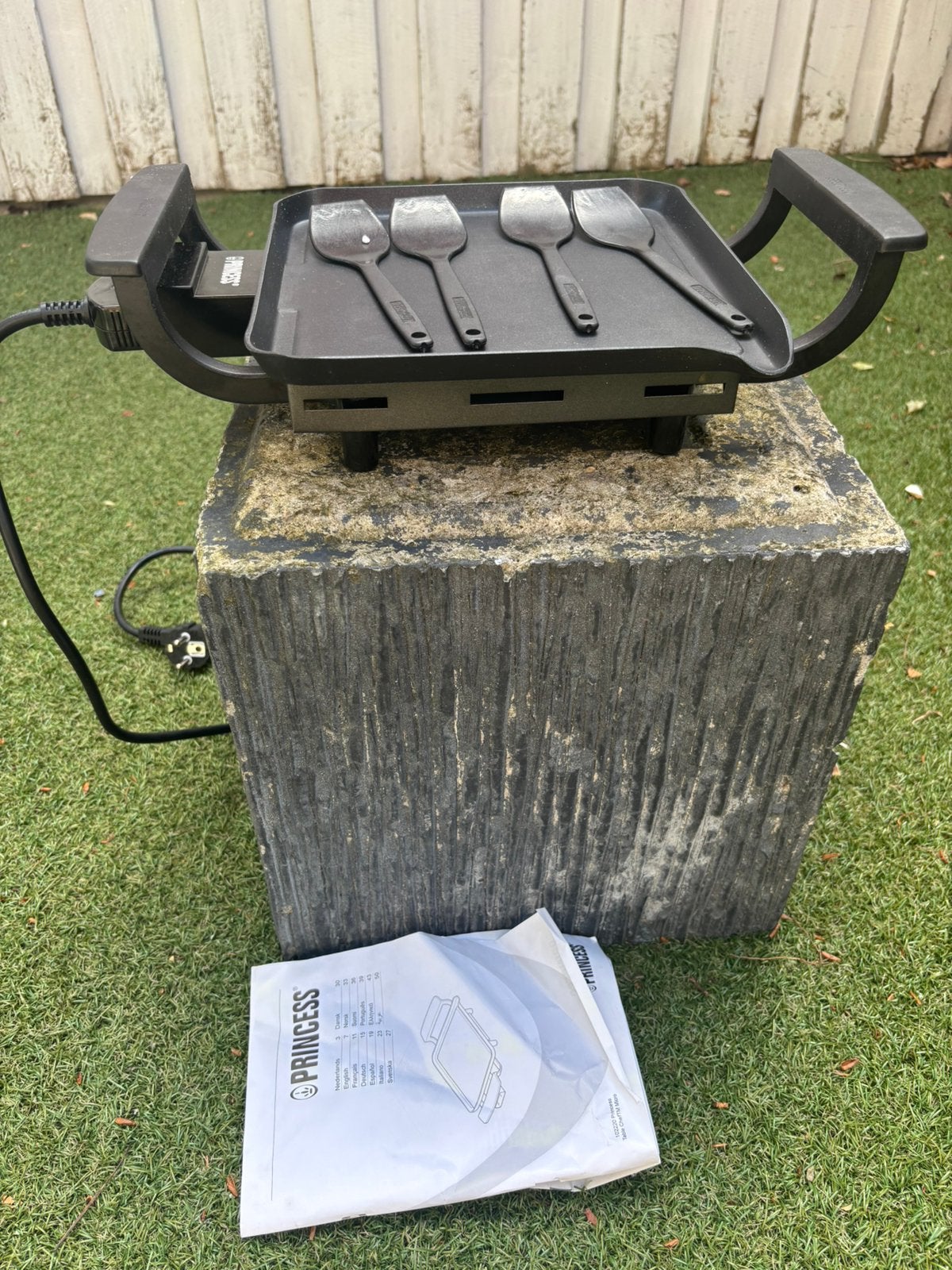 Te koop: Princess Classic Table Chef Micro tafelgrill, Tuin en Terras, Elektrische barbecues, Gebruikt, Ophalen