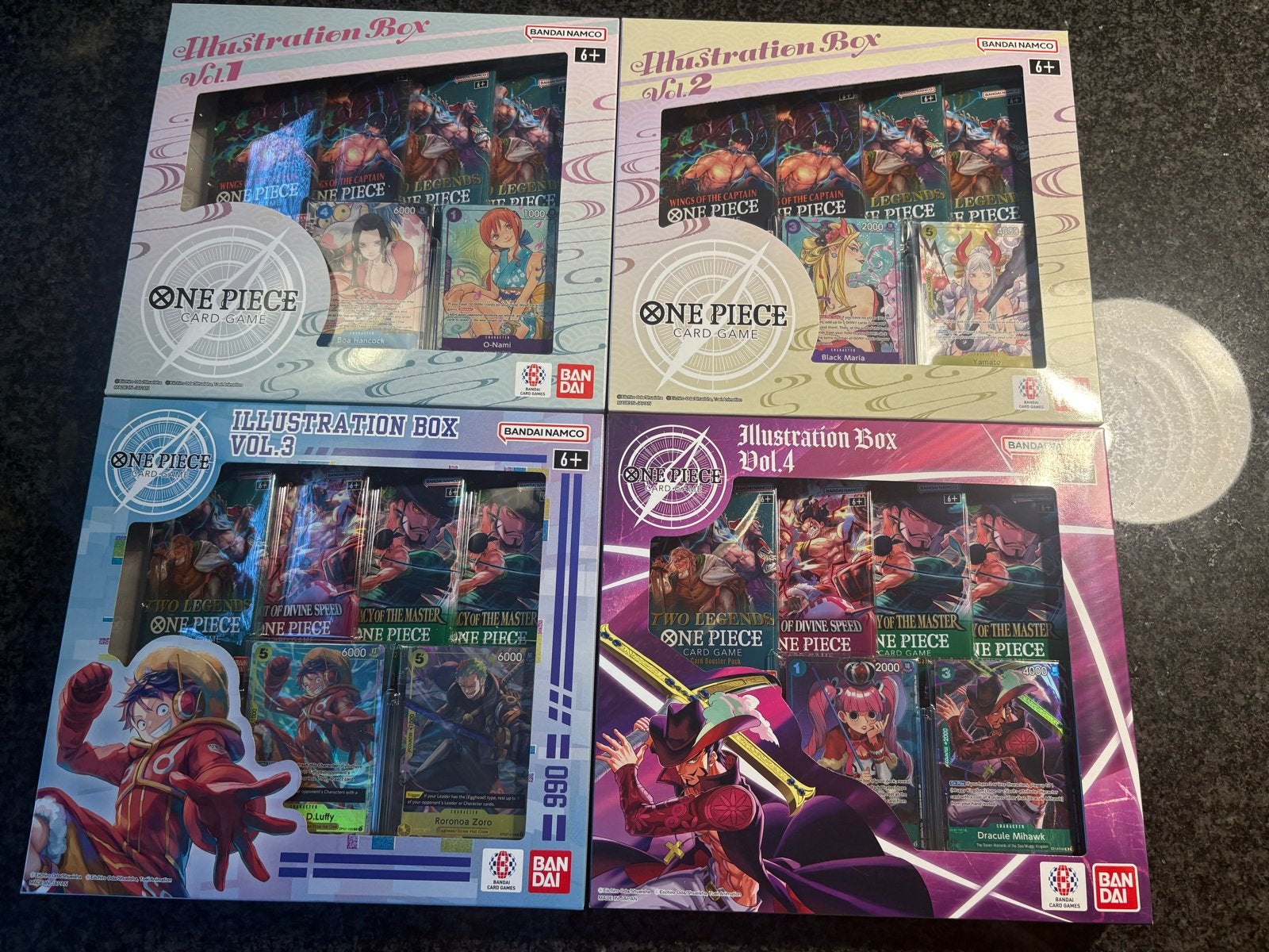 One Piece Card Game Illustration Box Vol. 1-4 Set, Ophalen of Verzenden, Nieuw