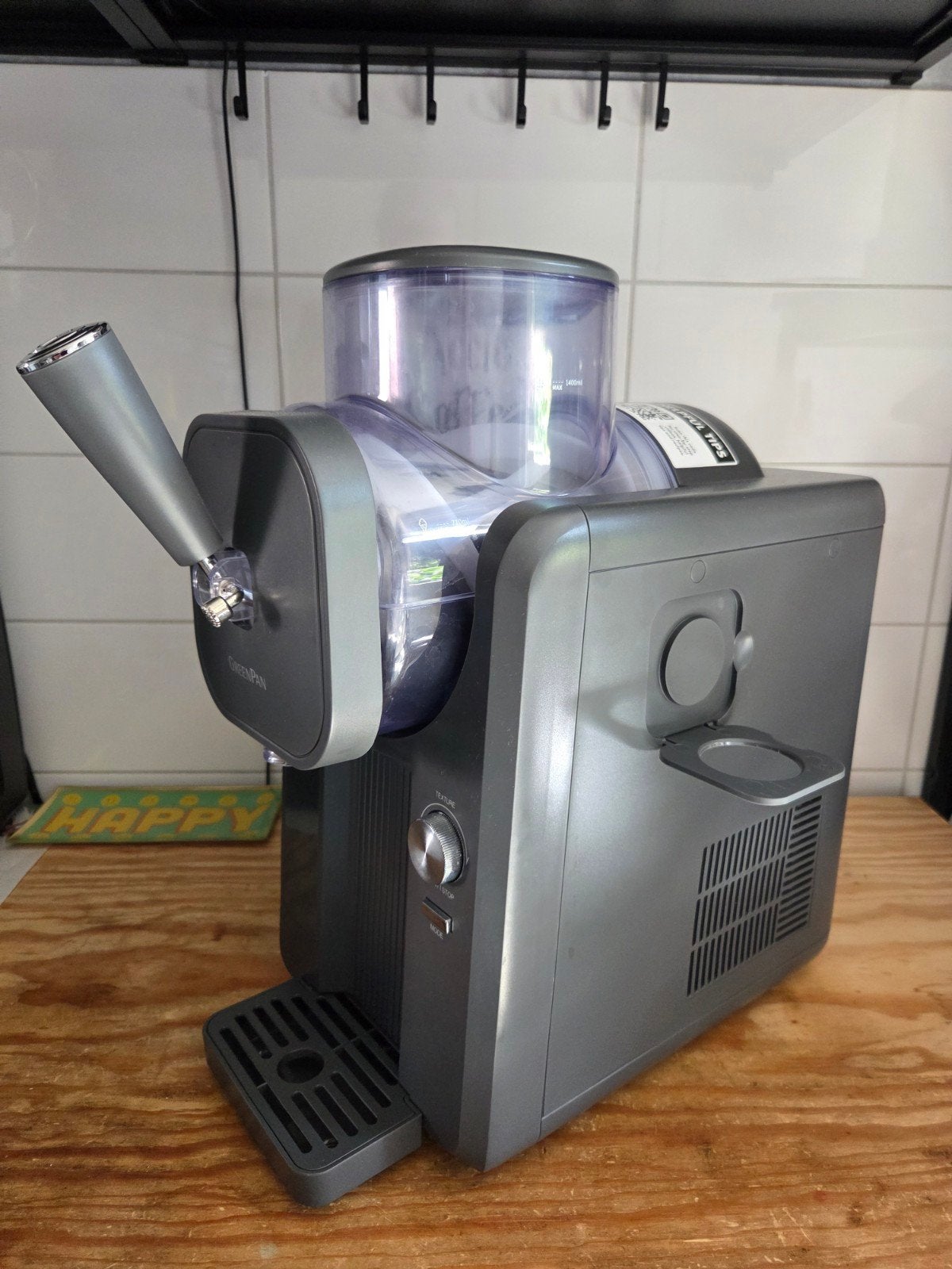 Greenpan Frost ijsmachine, Ophalen