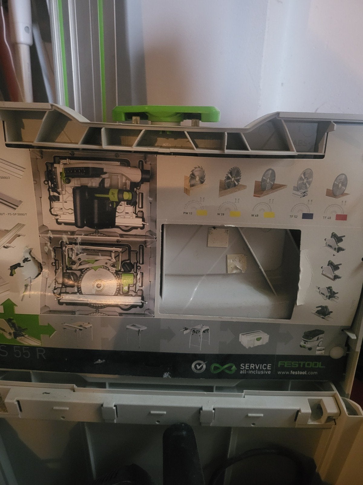 Festool TS 55 REBQ-Plus invalzaag, Doe-het-zelf en Verbouw, Ophalen, Invalzaag, 600 tot 1200 watt, Zo goed als nieuw