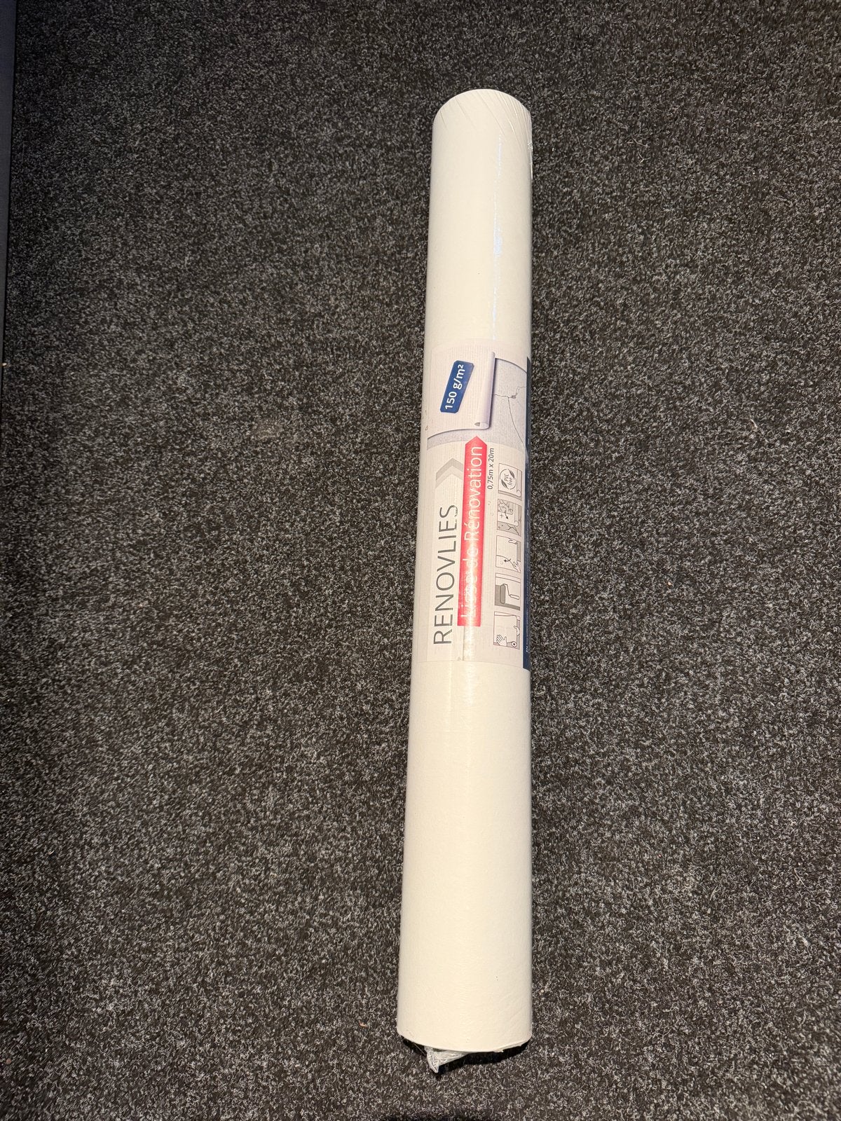 Renovlies Behang 0,75m x 20m - 150 g/m² PVC-vrij