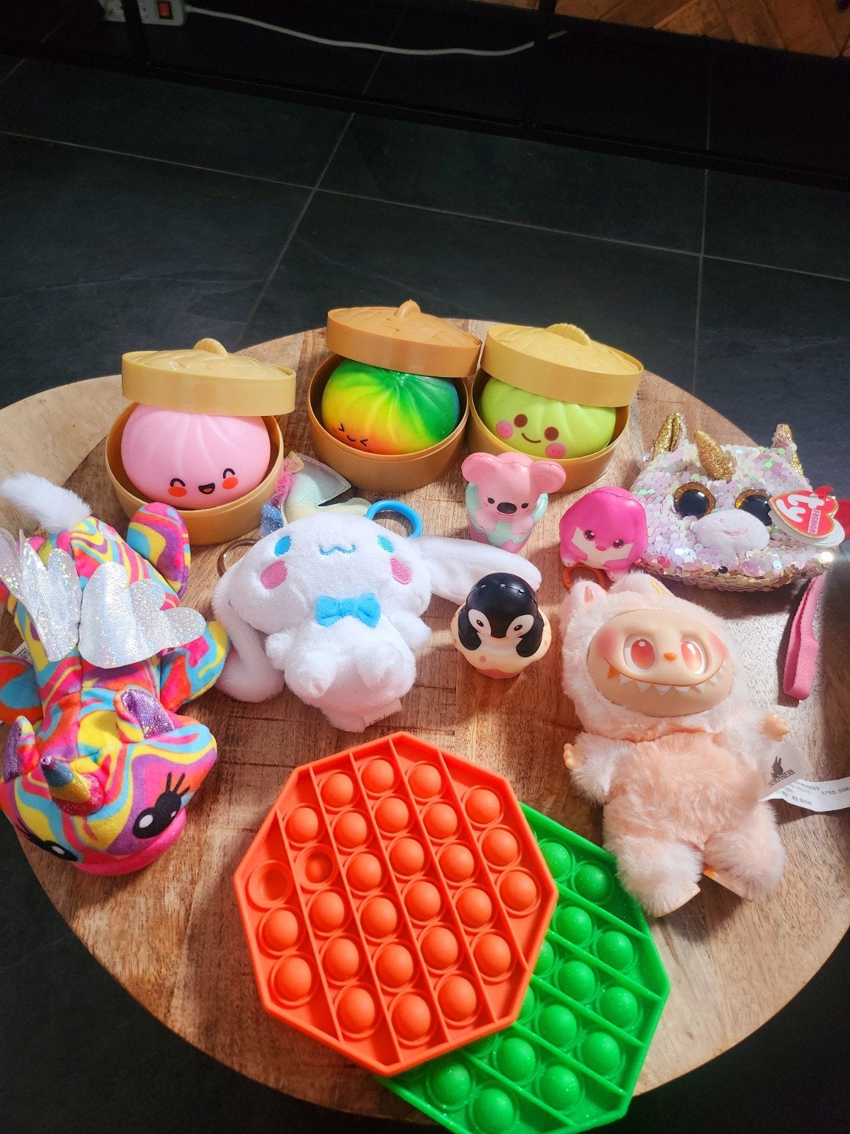 Leuke speelgoedbundel: Squishies, Pop-its en knuffels, Ophalen, Gebruikt, Jongen of Meisje