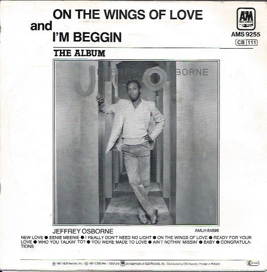 Jeffrey osborne - on the wings of love, Gebruikt, 7 inch, Ophalen of Verzenden, Pop