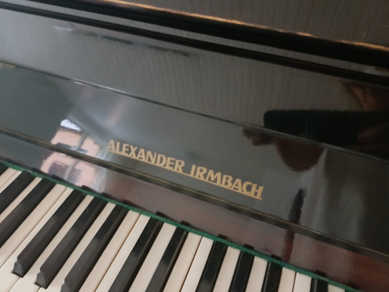Alexander Irmbach Piano uit de jaren '70, Ophalen, Gebruikt, Zwart, Piano