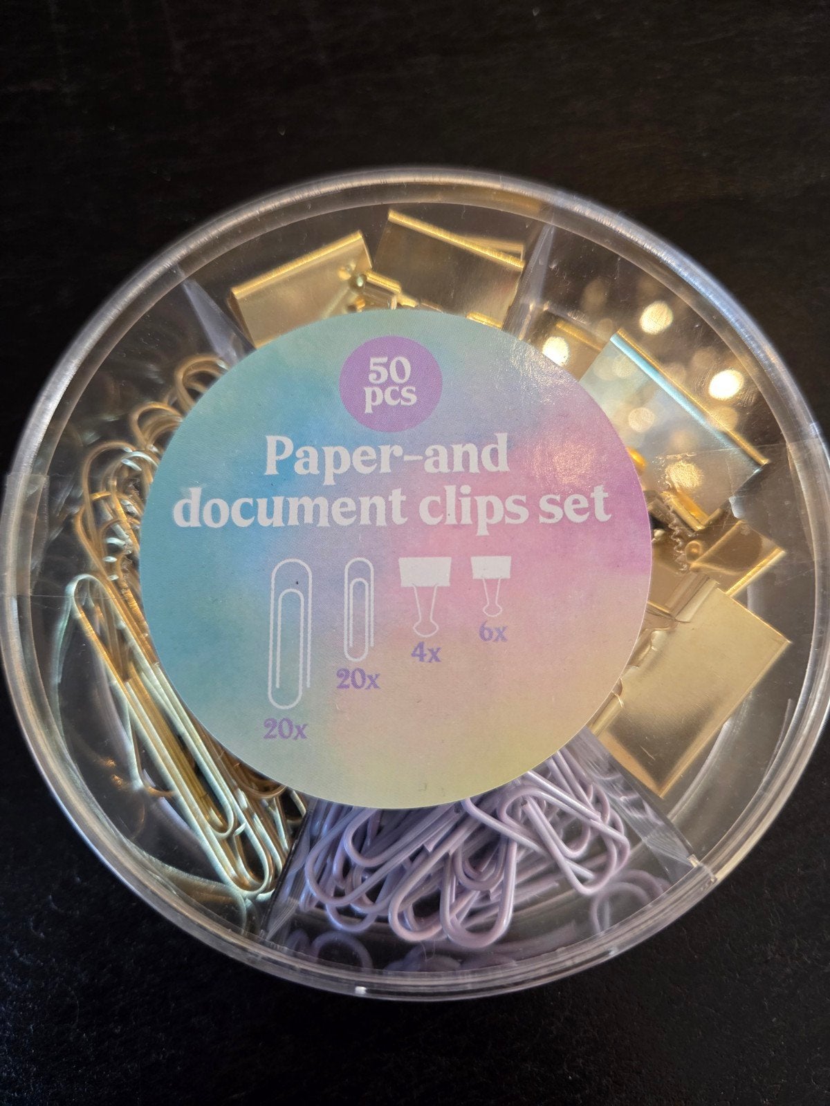 Set van 50 paperclips en bindclips, Ophalen of Verzenden