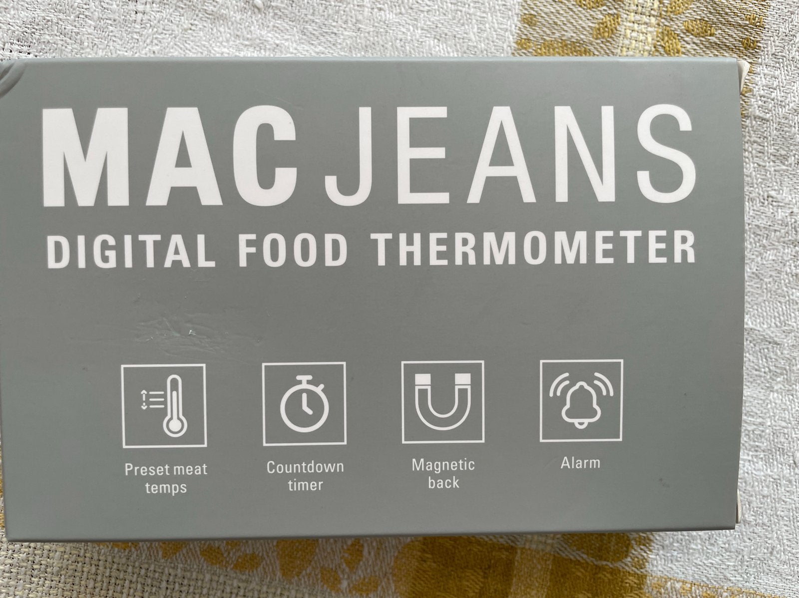 MAC JEANS Digitale Voedselthermometer met Alarm & Timer, Ophalen of Verzenden, Nieuw