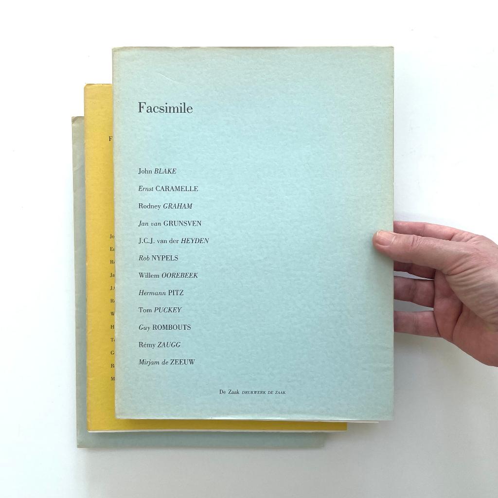 ‘Facsimile’/'Drukwerk de Zaak' (1987-1989), Ophalen of Verzenden, Gelezen