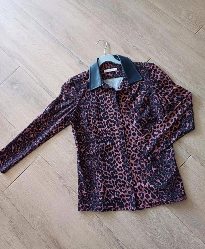 Poppy big leo blouse Studio Anneloes maat M, izgs, Kleding | Heren, Overhemden, Ophalen of Verzenden, Zo goed als nieuw, Blauw