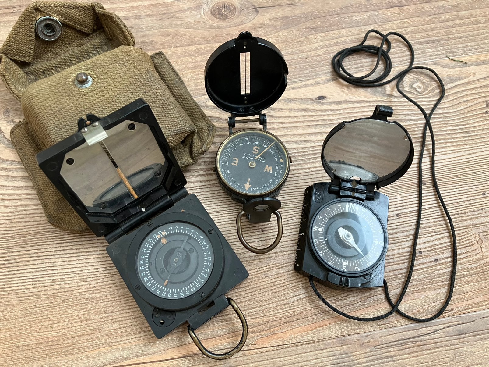 WW2 kompassen Brits, Duits en Us, Ophalen of Verzenden, Landmacht, Engeland, Overige typen