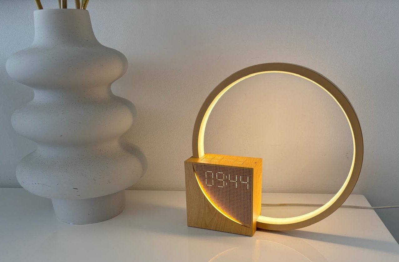 Bedlamp led licht wekker telefoon met natuurlijke geluiden, Ophalen, Nieuw
