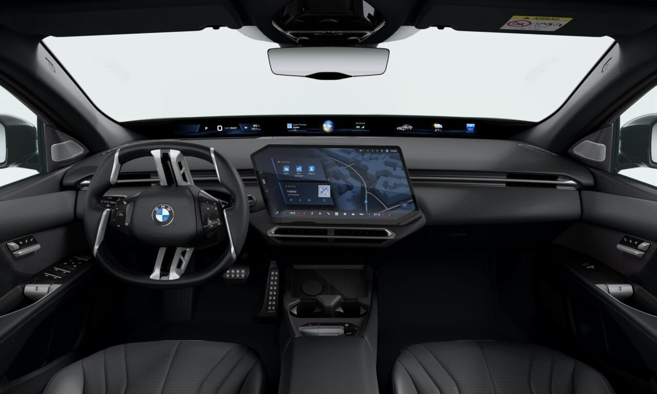 BMW i3 50 xDrive M Sport / Trekhaak / 3D Head-Up / Adaptieve, Auto's, Automaat, Dealer onderhouden, Zwart, Zwart
