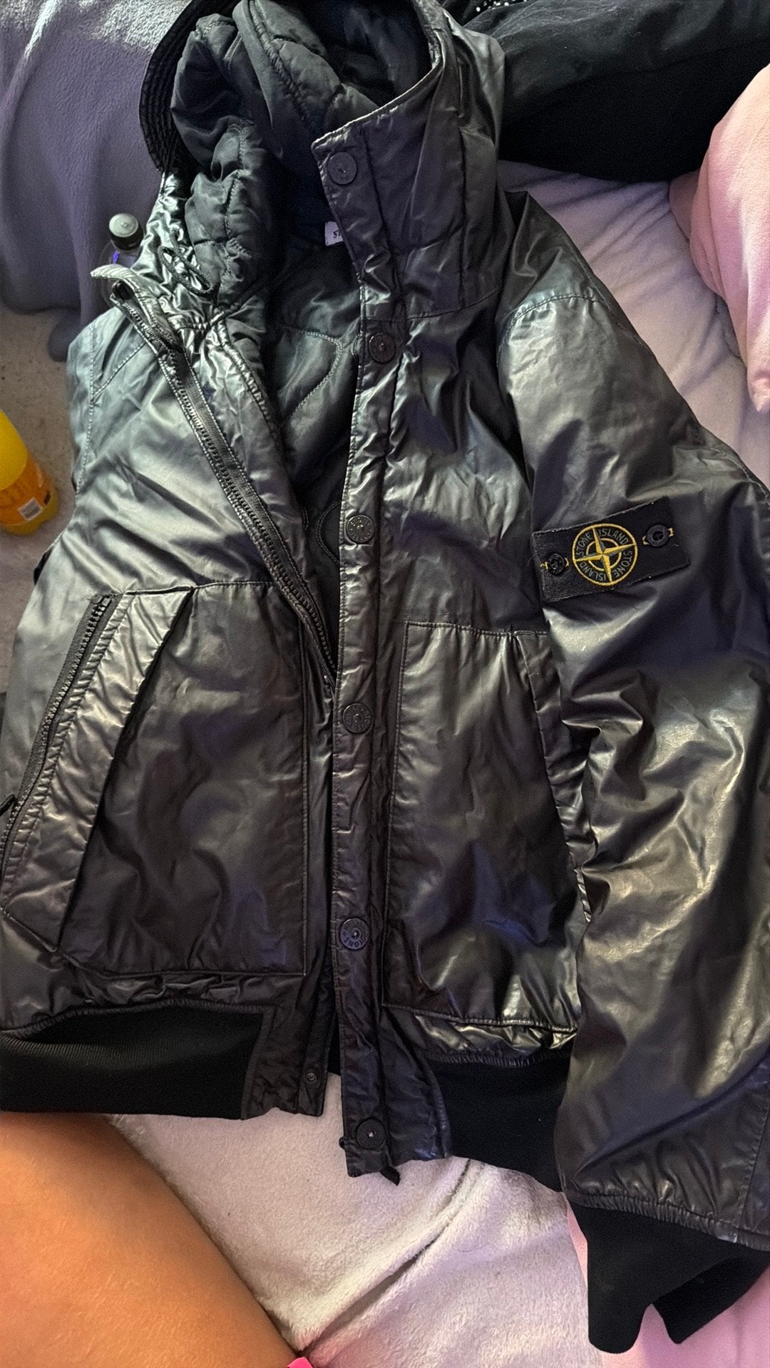 Naar mijn weten originele stone island jas, Ophalen