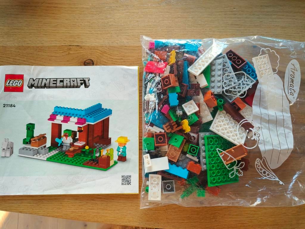Lego Minecraft 21184 De Bakkerij - Compleet en z.g.a.n., Kinderen en Baby's, Speelgoed | Duplo en Lego, Zo goed als nieuw, Lego