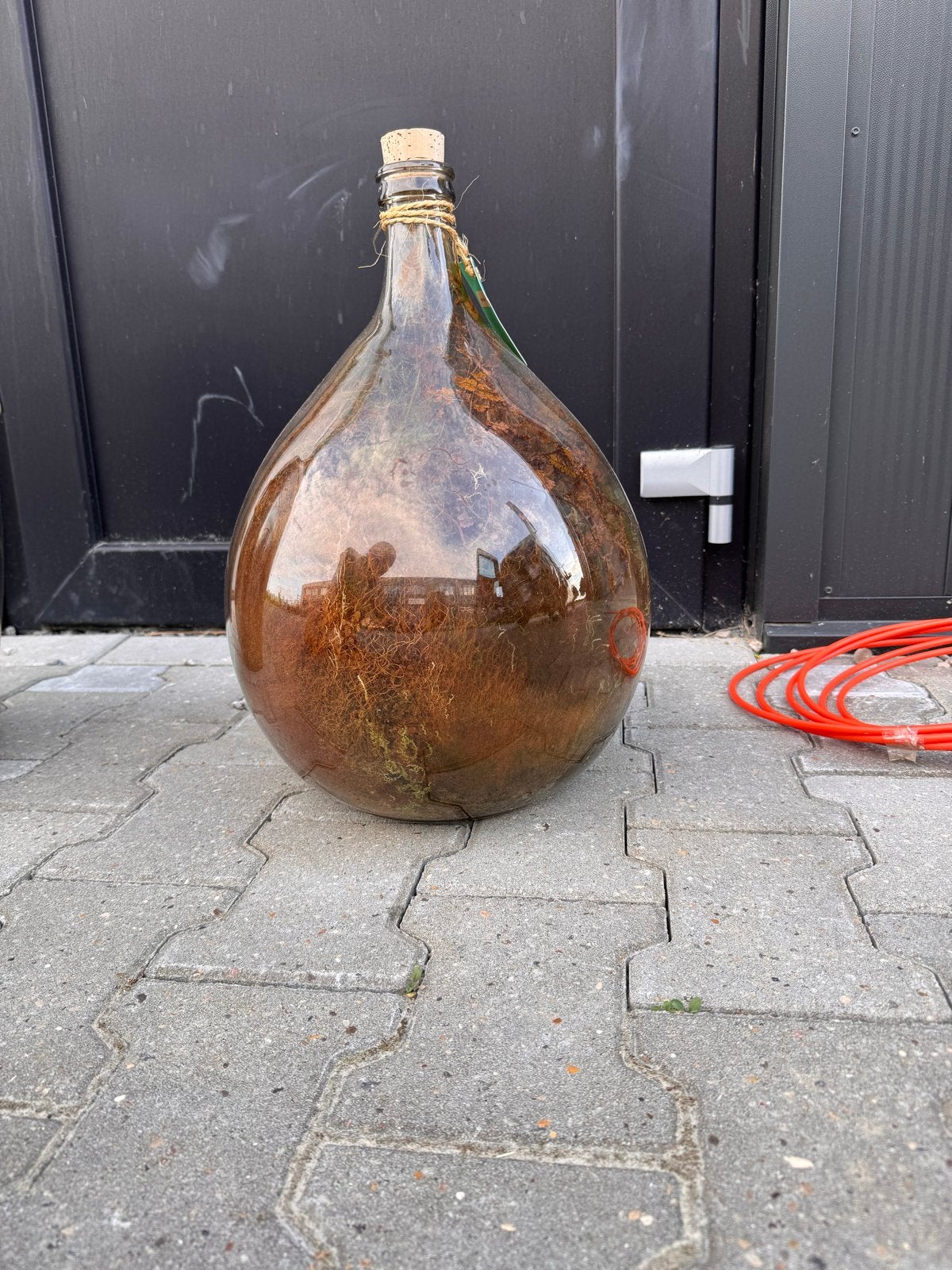 Grote glazen fles met kurk - Decoratief item, Ophalen