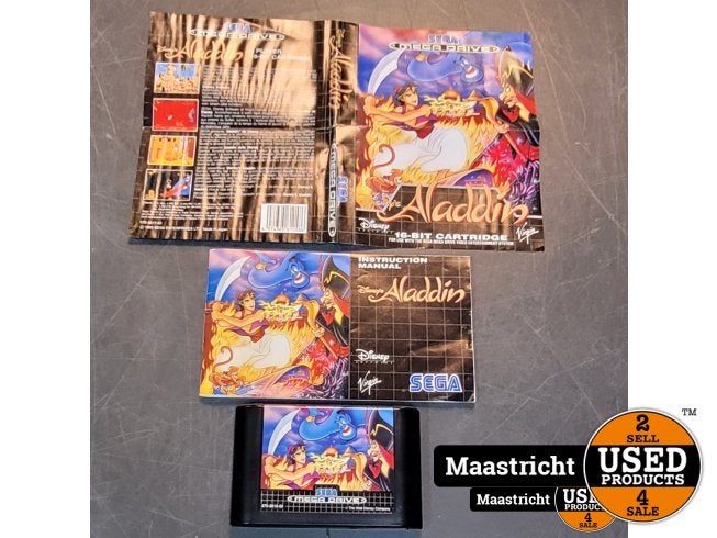 DISNEY'S ALADDIN Sega Mega Drive Games, Sega, Gebruikt, Support@sega.com, SEGA Corporation
1-1-1 Nishi-Shinagawa
Shinagawa-ku, Tokyo 141-0033
Japan
