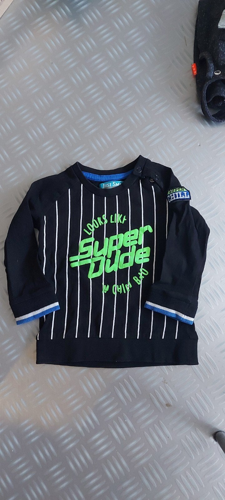 Trui mt 74 just small, Kinderen en Baby's, Babykleding | Maat 74, Truitje of Vestje, Ophalen of Verzenden, Zo goed als nieuw, Just small