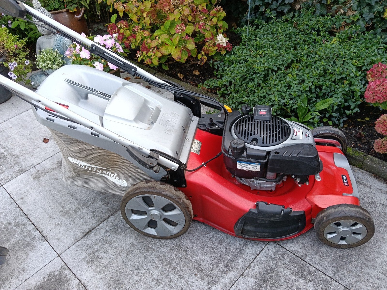Grasmaaier benzine, CASTELGARDEN XS55 BVWE 4, e-start, Tuin en Terras, Ophalen, Cirkelmaaier, Gebruikt, Elektrische starter