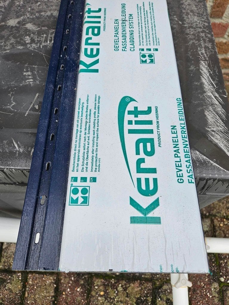 keralit Sponningdeel 143mm, dakrand 200mm RAL5011 Staalblauw, Ophalen, Nieuw, Overige materialen, Minder dan 20 mm