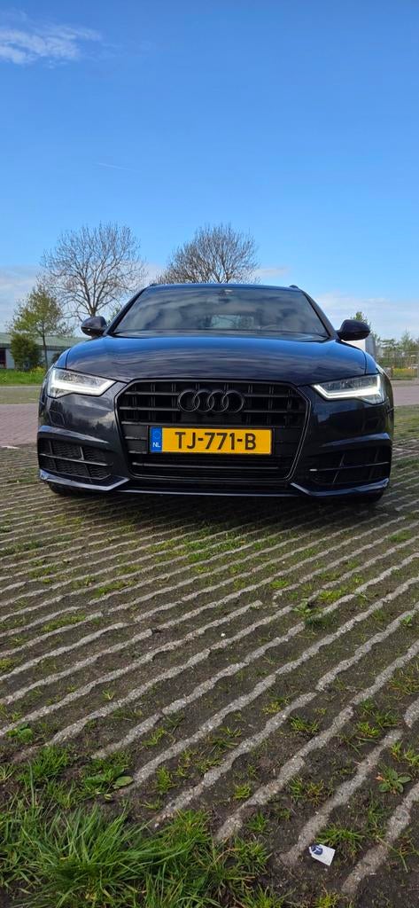 Audi A6 1.8 Tfsi Ultra 240pk S Tronic 2018 Blauw, Auto's, Audi, 1610 kg, Zwart, Blauw, Leder en Stof