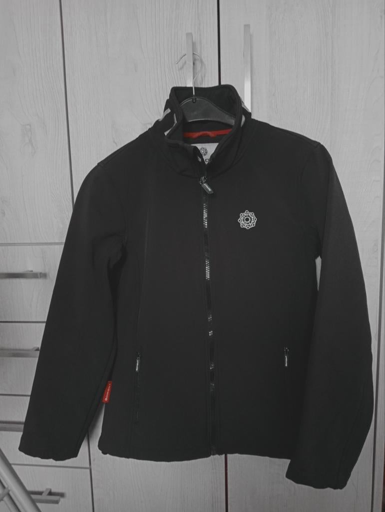 Bomont Softshell Jas - Maat L - Zwart - Nieuwstaat, Zwart, Maat 42/44 (L), Ophalen of Verzenden, Zo goed als nieuw
