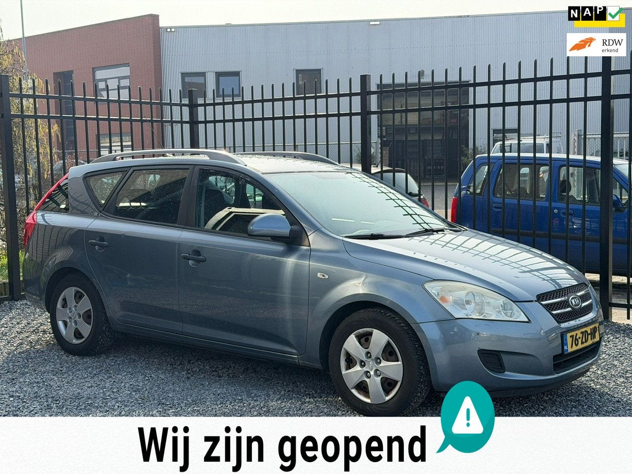 Kia Cee'd Sporty Wagon 1.4 X-tra AIRCO!STATION!APK!KOOPJE!, Auto's, Voorwielaandrijving, Stof, Gebruikt, Zwart