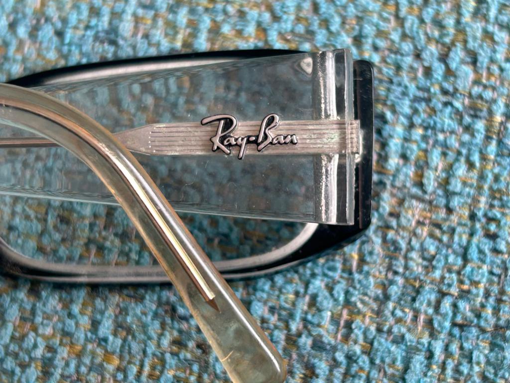 Vintage Ray-Ban montuur (sterkte onbekend), Gebruikt, Zwart, Ophalen of Verzenden, Ray-Ban
