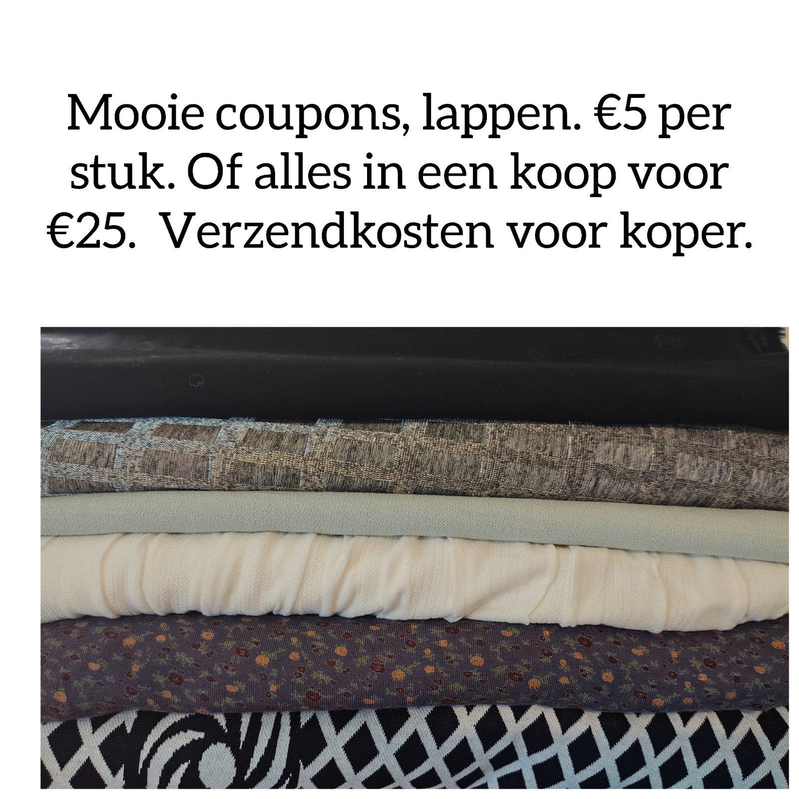 Mooi pakket stoffen, lappen ,coupons, Ophalen of Verzenden, Nieuw, 30 tot 200 cm, 120 cm of meer