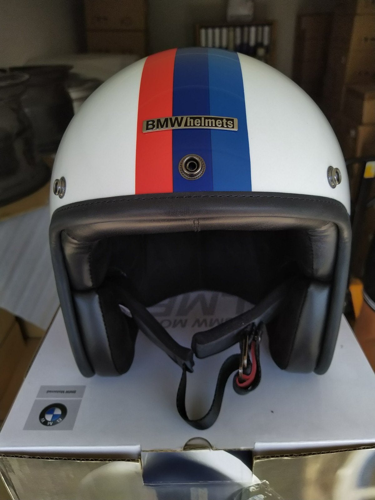 BMW Jethelm Tricolore mt. L NIEUW, Motoren, Kleding | Motorhelmen, München, Deutschland, Kinderen, Ophalen of Verzenden, BMW Motorrad