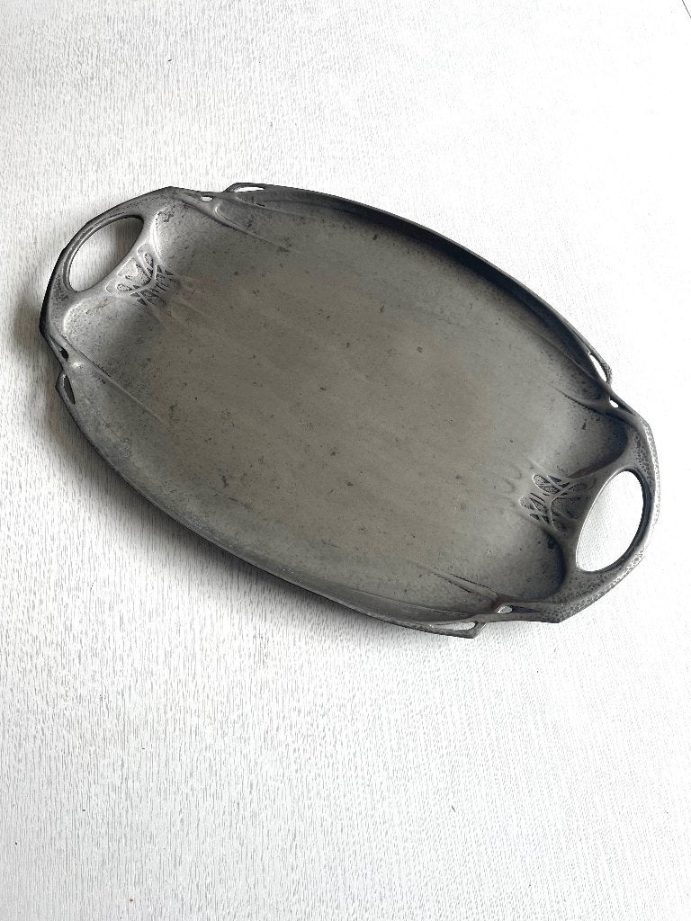 Urania art nouveau tinnen dienblad, Antiek en Kunst, Ophalen of Verzenden