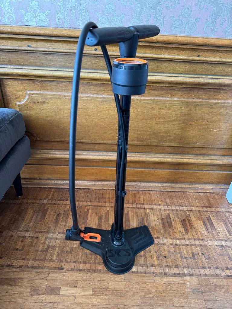 Fietspomp met drukmeter - SKS Pro Comfort Eco 12 bar, Ophalen, Drukmeter, Gebruikt