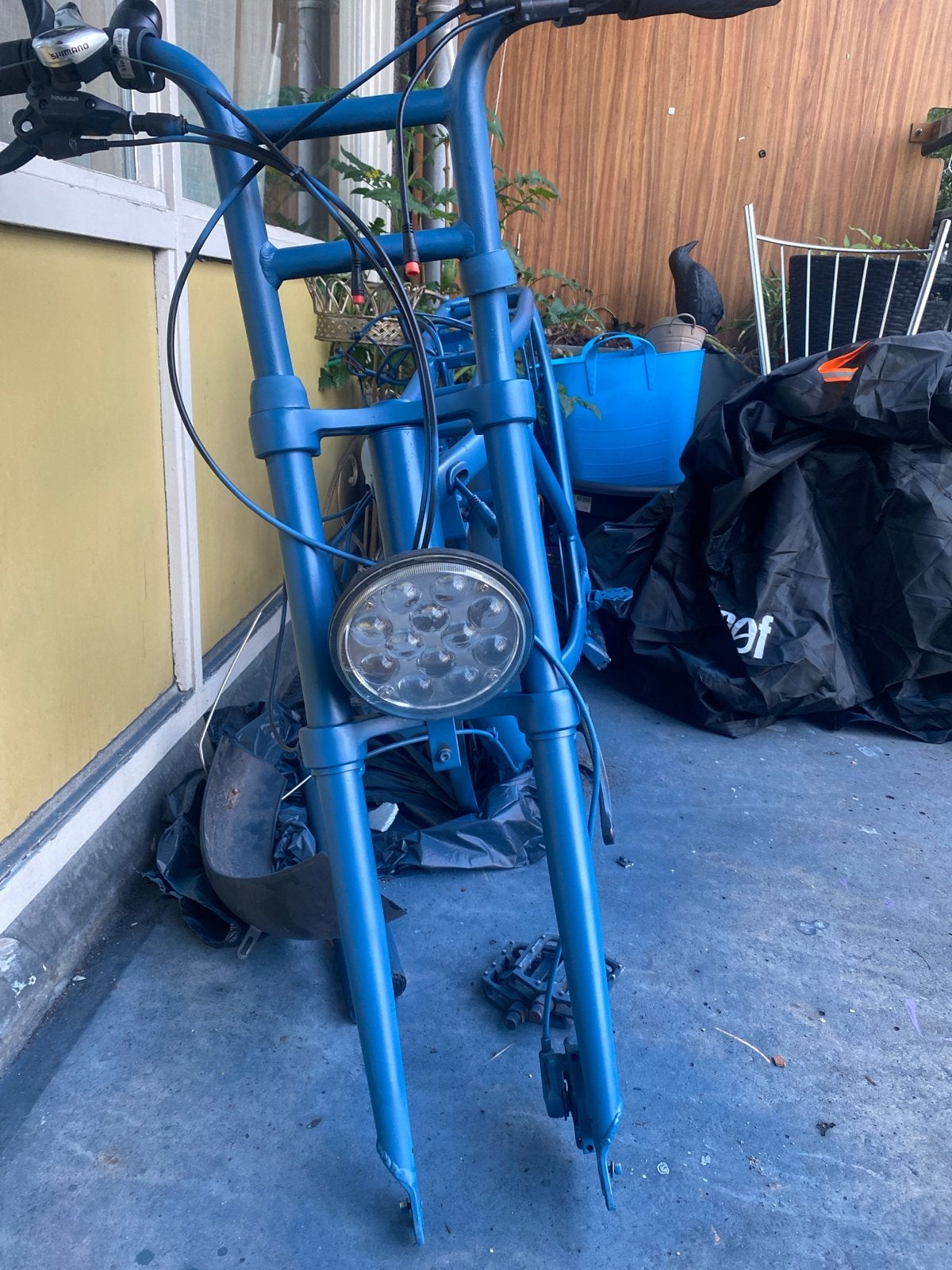 Knaap fietsframe met voorvork en koplamp, Fietsen en Brommers, Frame, Gebruikt, Staal, Ophalen of Verzenden