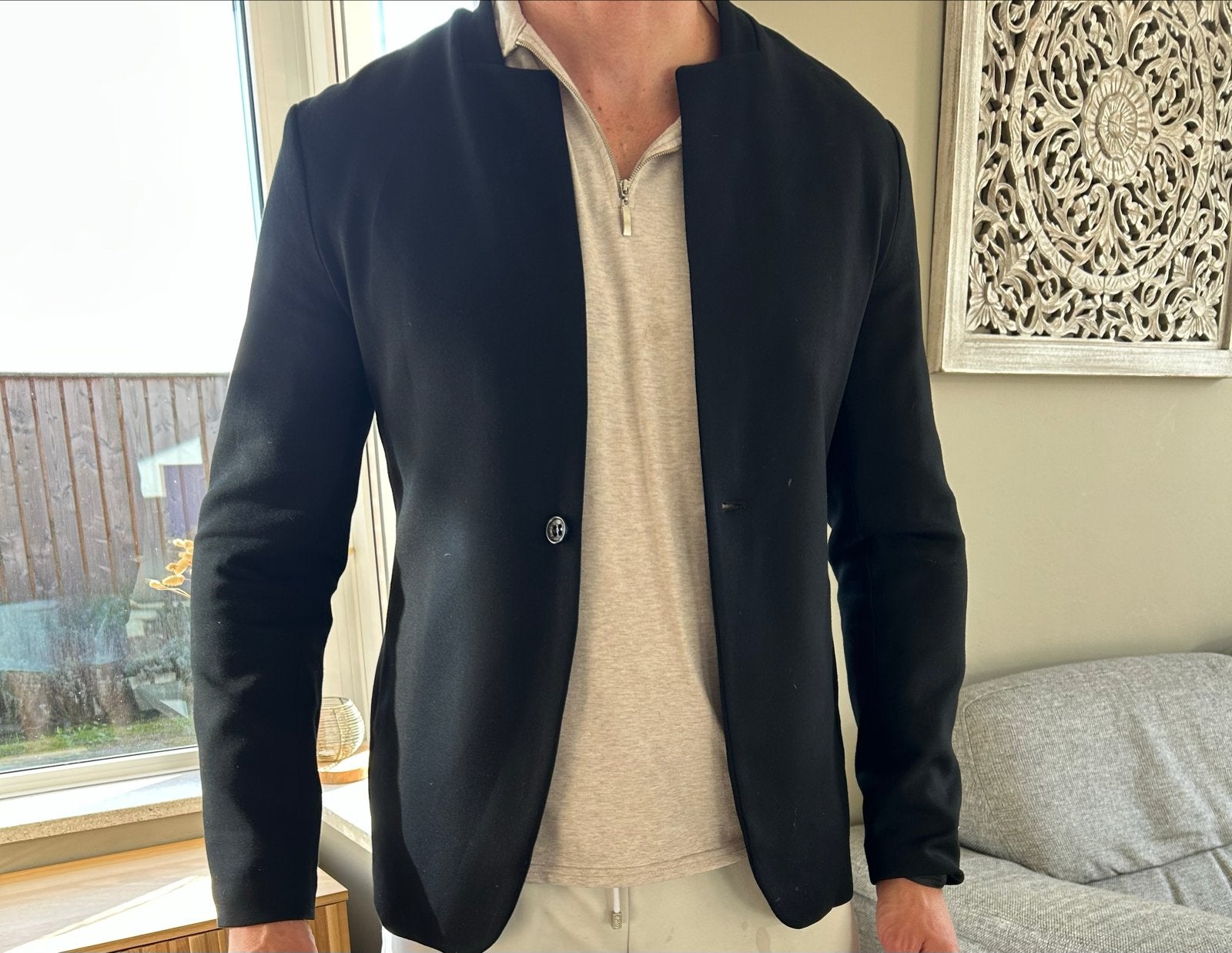 ZUMO Zwart Jasje/Blazer Maat 50 (M), Ophalen of Verzenden, Zo goed als nieuw, Maat 48/50 (M), Zwart