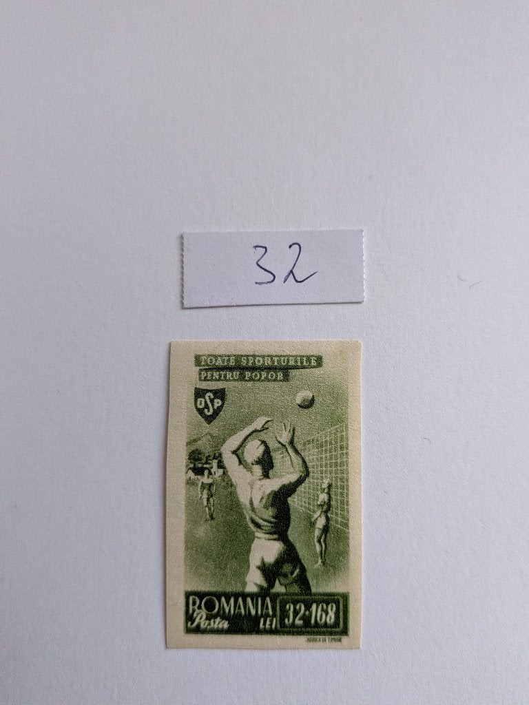 Volleybal, Verzenden, Gestempeld