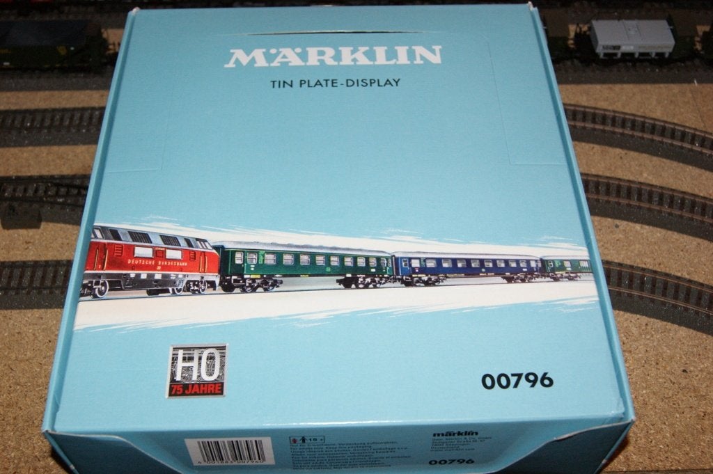 Märklin 00796 Display met 12 'Tin Plate, Wisselstroom, Treinset, Nieuw, Ophalen of Verzenden