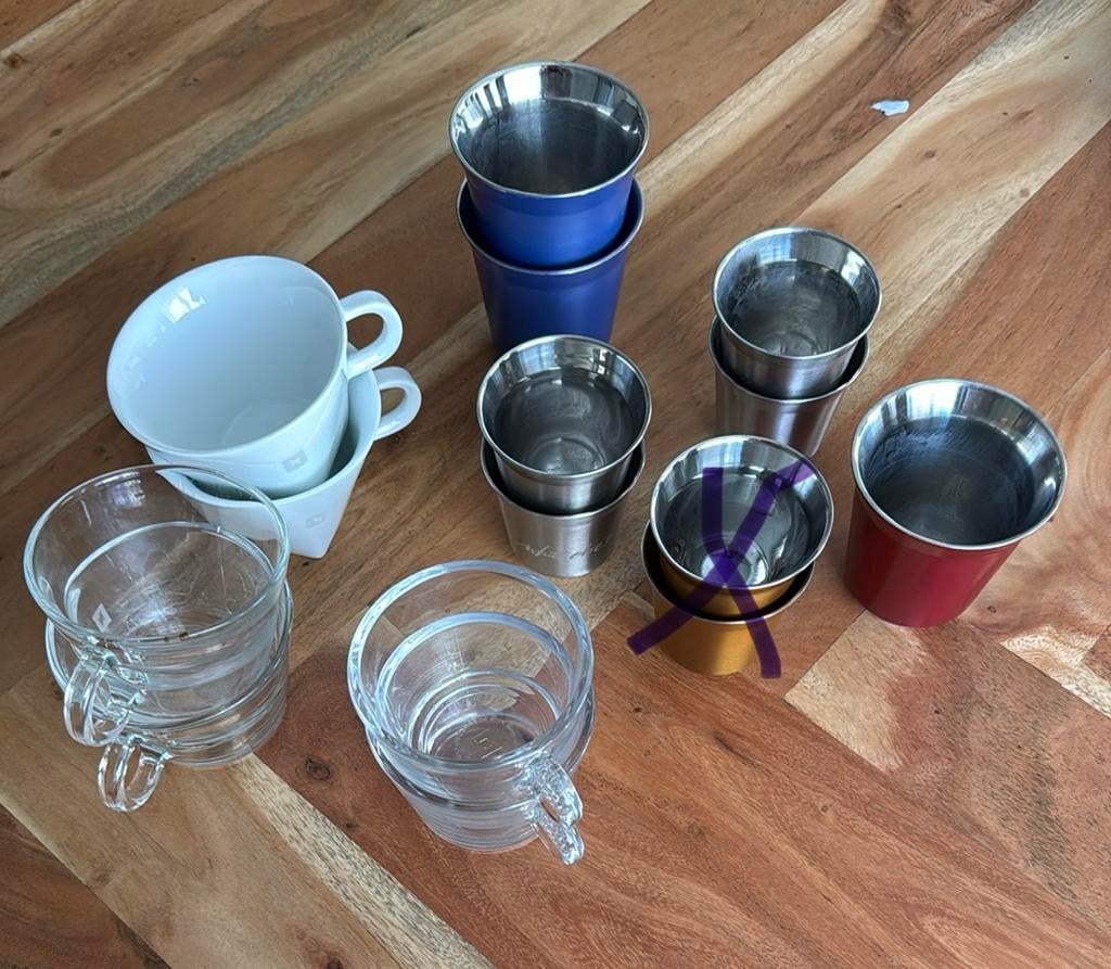 Originele Nespresso koffie kopjes in lungo/espresso formaat!, Ophalen of Verzenden, Gebruikt, Overige typen