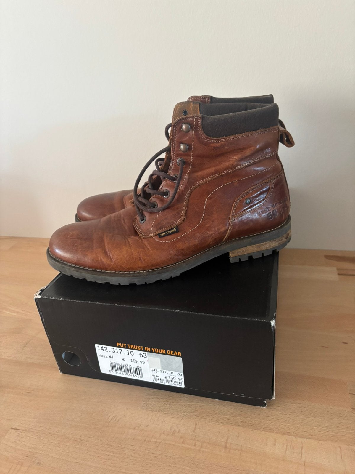 PME legend boots 44, Bruin, Boots, Ophalen of Verzenden, Zo goed als nieuw