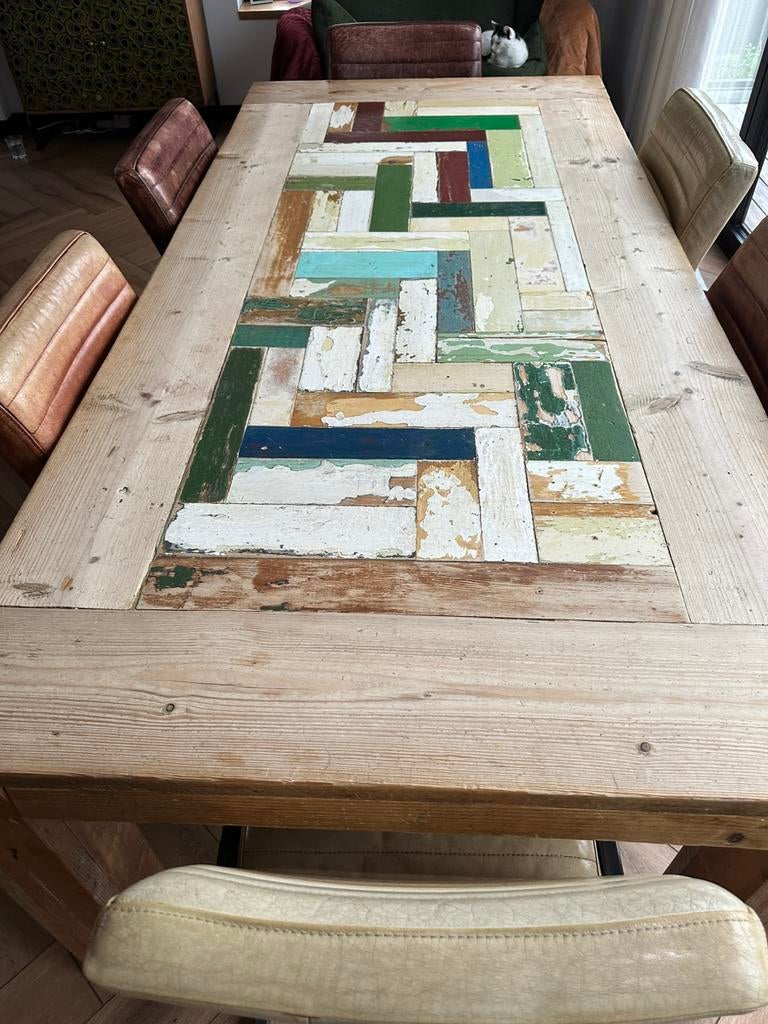 Eet tafel 100cm x 200cm x 78cm, Huis en Inrichting, Tafels | Eettafels, Ophalen, Rechthoekig, 50 tot 100 cm