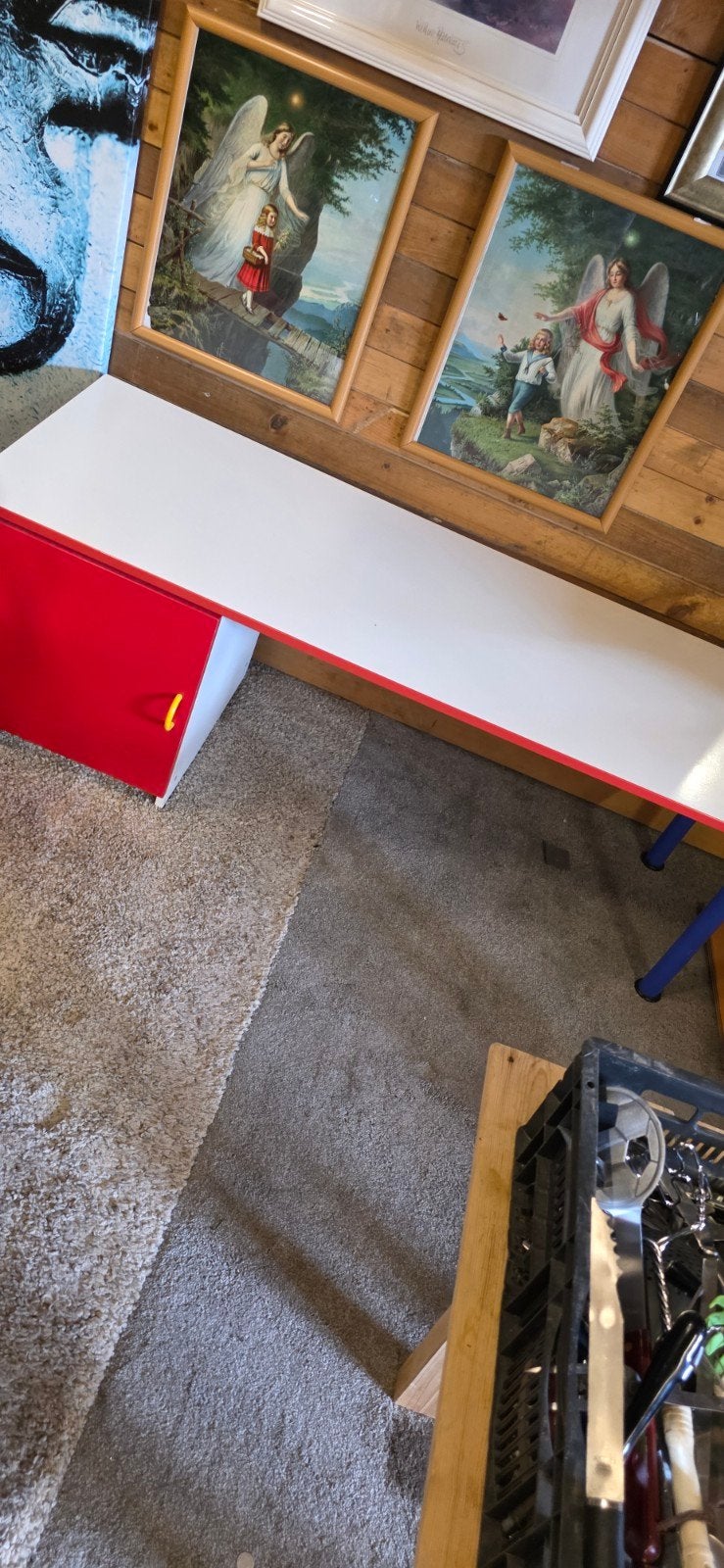 Peuter bureau met opbergruimte, Ophalen, Gebruikt, Tafel(s)
