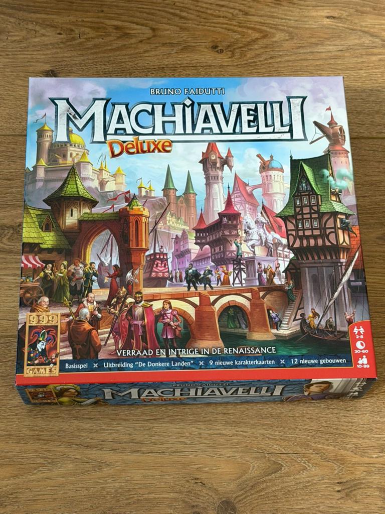 Machiavelli Deluxe Bordspel - Als nieuw, Ophalen of Verzenden, Zo goed als nieuw
