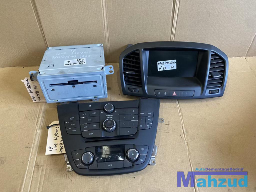 OPEL INSIGNIA A Middenconsole compleet scherm radio cd spele, Auto-onderdelen, Interieur en Bekleding, Opel, Gebruikt, Ophalen of Verzenden