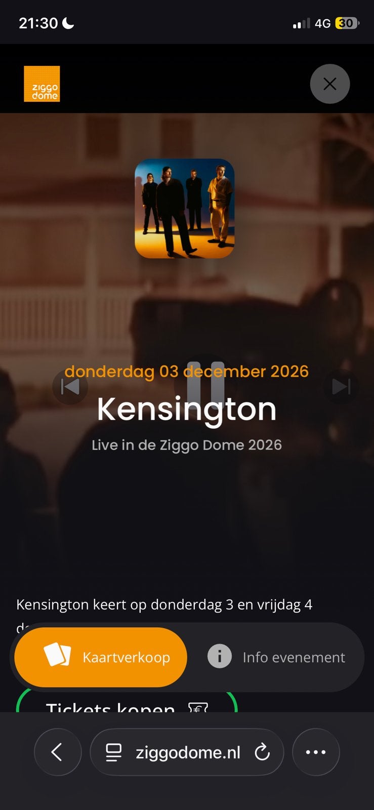 Tickets Kensington zitplaatsen, Twee personen, Overige soorten