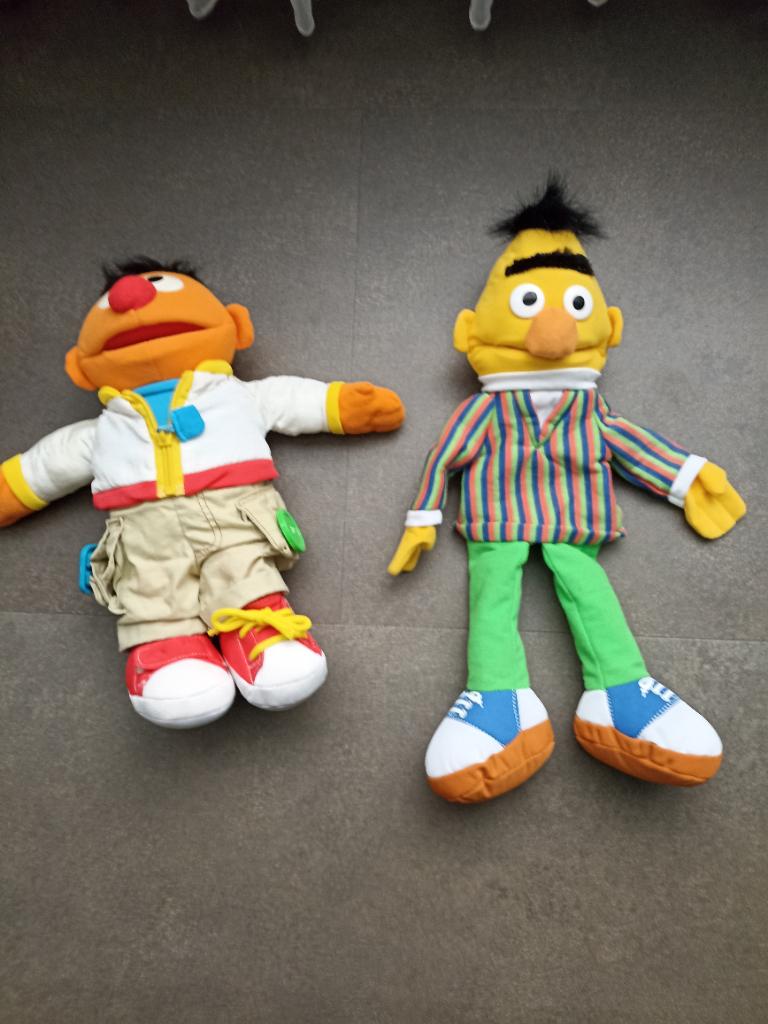 Handpop Bert en oefenpop Ernie, Overige merken, Overige karakters, Overige typen, Ophalen of Verzenden