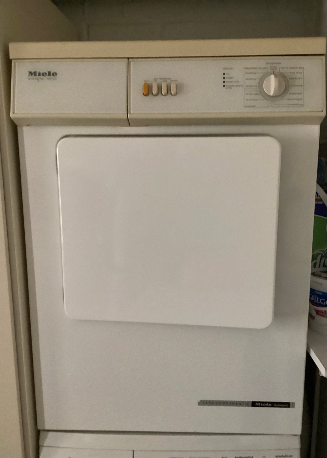 Miele Wasdroger - Betrouwbaar en Efficiënt, Witgoed en Apparatuur, Ophalen, 6 tot 8 kg, Gebruikt, Luchtafvoer