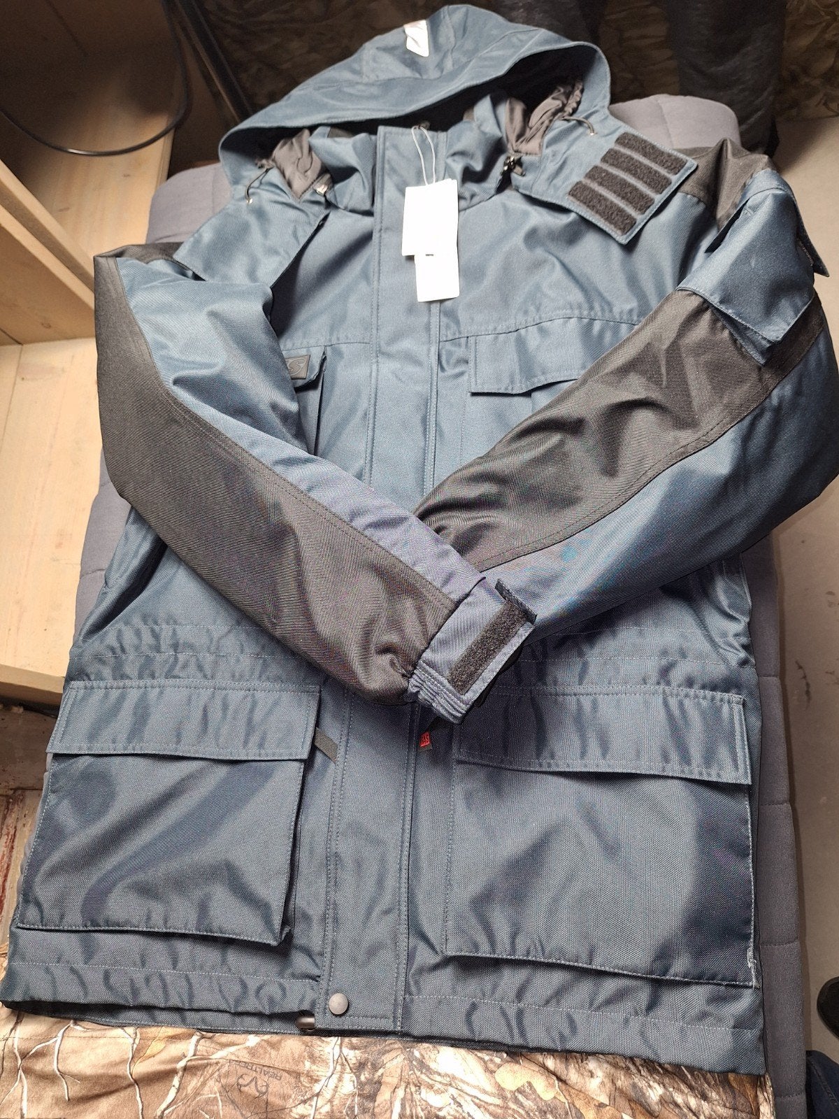 FAS Werkjas - Maat 52 (L) - Grijs/Zwart - Nieuw met labels, Kleding | Heren, Maat 52/54 (L), FAS, Nieuw, Ophalen of Verzenden