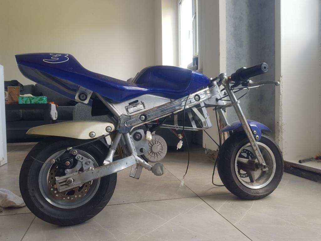Electrische minibike (project), Fietsen en Brommers, Minibikes, Midibikes en Pitbikes, Ophalen of Verzenden, Gebruikt, Overige typen
