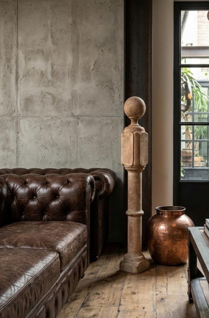 Stoere houten baluster - 110 cm hoog, Antiek en Kunst, Ophalen of Verzenden